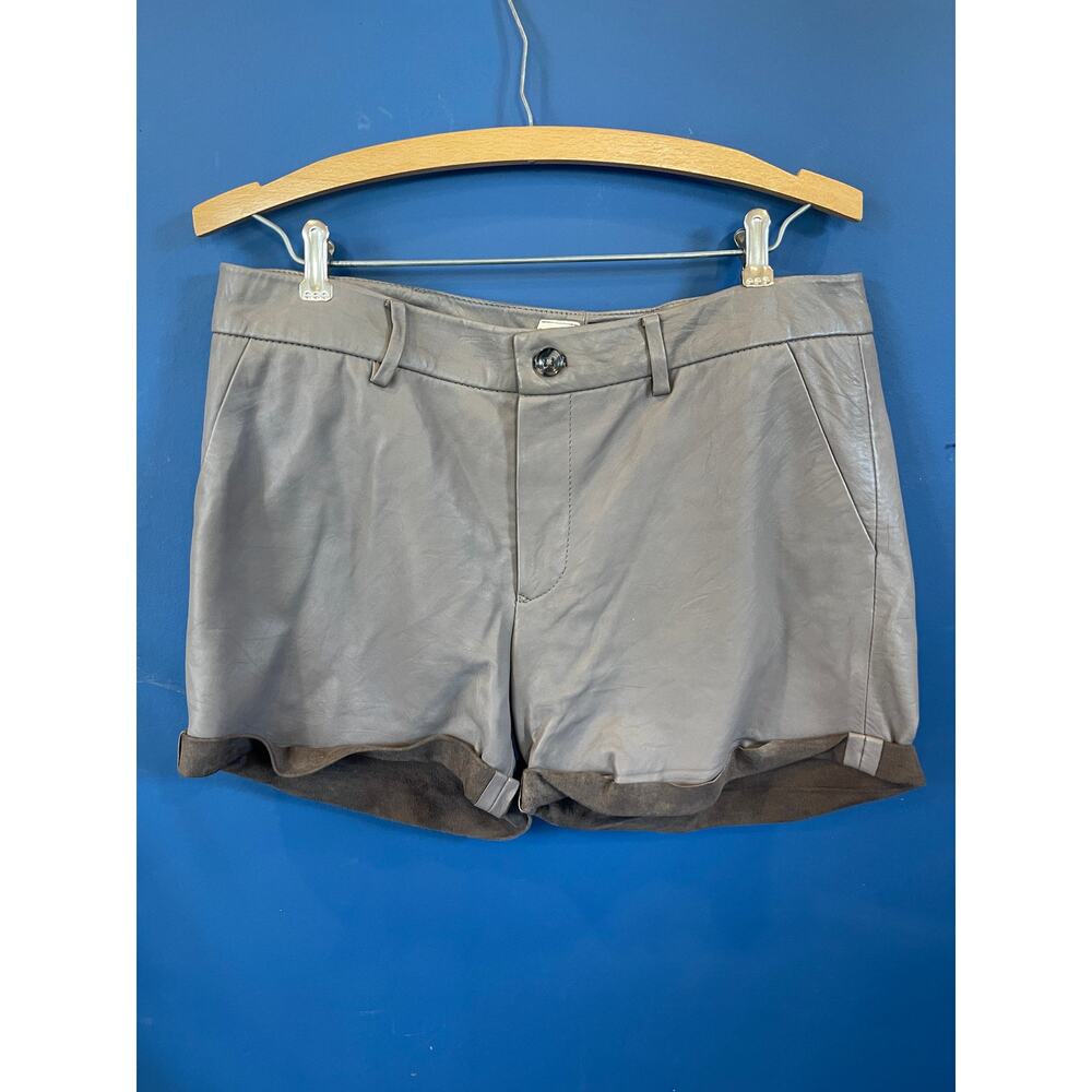 Gray Leather Shorts brand is BIRD by Juicy Couture Size 8